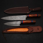 Damascus Chef Knife Set // 2 Piece // 9141