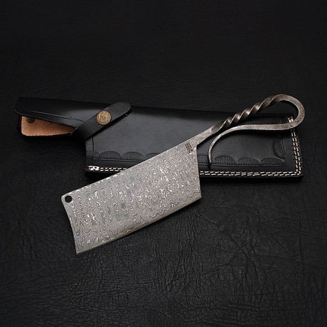 Damascus Forged Cleaver