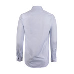 Dale Button Down Shirt // White + Blue Stripe (M)