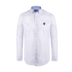 Bilal Button Down Shirt // Light Blue Plaid (XL)