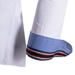 Stanley Button Down Shirt // Light Blue Stripe (S)