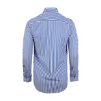 Men's Woven Shirt III // Navy Stripe (XL)