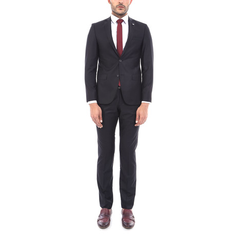 Bradly Slimfit Plain 2-Piece Suit // Black (Euro: 44)