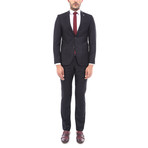 Bradly Slimfit Plain 2-Piece Suit // Black (US: 48R)