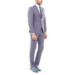 Noe Slimfit Plain 2-Piece Suit // Gray (Euro: 56)