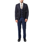 Toney 3-Piece Slim-Fit Suit // Black (US: 44R)