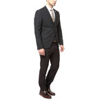 Houston 3-Piece Slim-Fit Suit // Brown (Euro: 56)