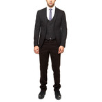 Houston 3-Piece Slim-Fit Suit // Brown (US: 54R)