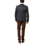 Carmine 3-Piece Slim-Fit Suit // Brown (Euro: 48)