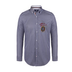 Pike Button Down Shirt // Navy Stripe (S)