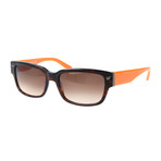 Trastevere Thick Framed Sunglasses // Havana + Orange
