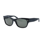 Yuri Thick Framed Sunglasses // Black + Grey