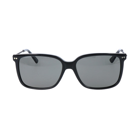 Kelling Skinny Framed Sunglasses // Black + Silver