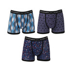 Canary Moisture Wicking Boxer Brief // Blue // Pack of 3 (2XL)