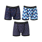 Champion Moisture Wicking Boxer Brief // Blue // Pack of 3 (XL)