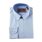 Woven Button Down Shirt // Sky (L)