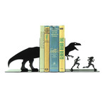 T-Rex Attack Bookends