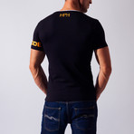 Asymmetric T-Shirt // Black (XL)