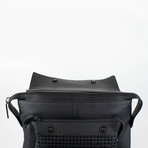 Syd New Strass Backpack // Black Leather