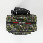 Aliosha Printed Canvas + Leather Loubi Jungle Backpack