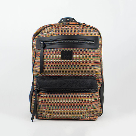 Christian Louboutin // Aliosha Woven Leather Backpack