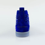 Christian Louboutin // Blue Suede Louis Colombe Spike Sneakers (US: 6)