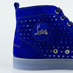 Christian Louboutin // Blue Suede Louis Colombe Spike Sneakers (US: 6)