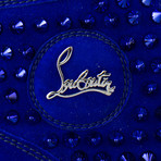 Christian Louboutin // Blue Suede Louis Colombe Spike Sneakers (US: 6)