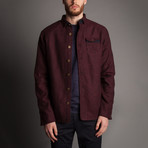 Donegal Lined Shirt Jacket // Burgundy (M)