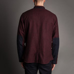 Donegal Lined Shirt Jacket // Burgundy (L)