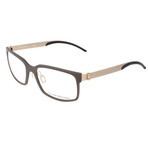 Garon Optical Frames // Grey + Gold