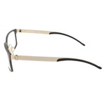 Garon Optical Frames // Grey + Gold