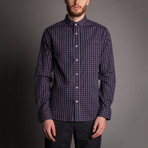 Tinto Plaid Button Front Shirt // Grey (S)