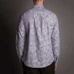 Behind Bars Button Front Shirt // Grey (L)