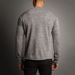 Crew Neck Pull Over Sweater // Light Grey (L)