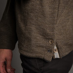 Crew Neck Pull Over Sweater // Brown (M)