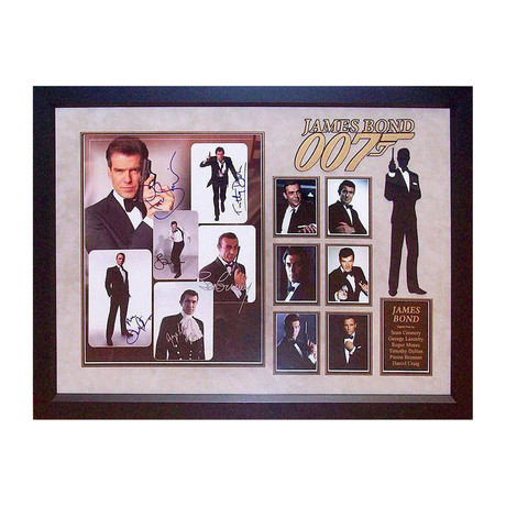 Signed + Framed Collage // James Bond II