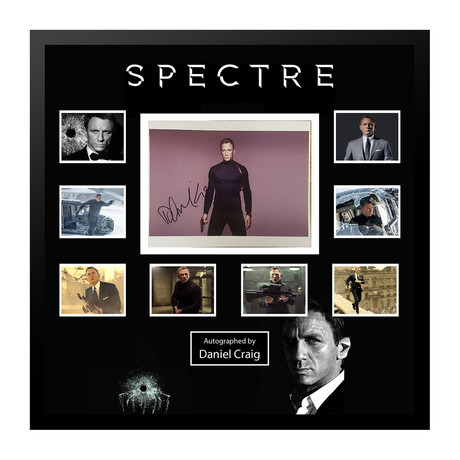 Signed + Framed Collage // Spectre // Daniel Craig 