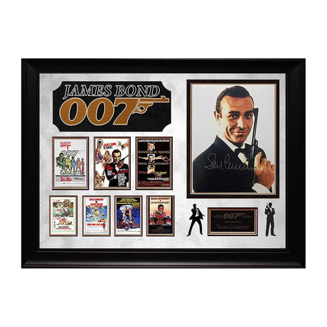 Signed + Framed Collage // Sean Connery I