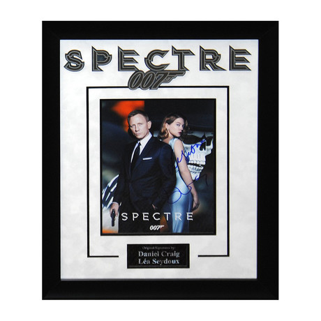 Signed + Framed Artist Series // Spectre // Daniel Craig + Lea Seydoux