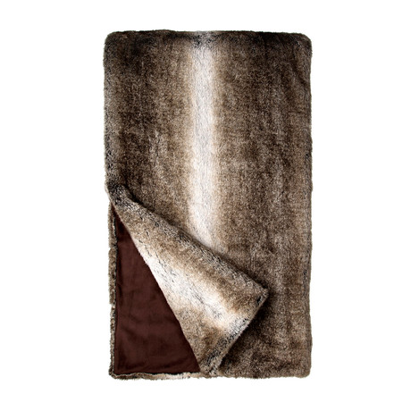 Signature Faux Fur Throw (Carved Sable)
