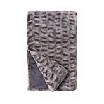 Couture Faux Fur Throw // Chinchilla (Glacier Gray)