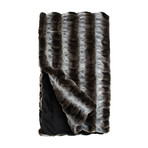Couture Faux Fur Throw // Chinchilla (Timber Wolf)