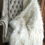 Signature Series Faux Fur Throw // Ivory Mongolian