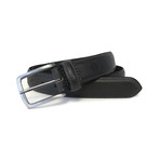 Tristan Genuine Leather Feather Edge Belt // Black (38)