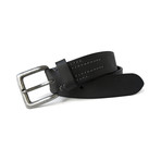 Frampton Genuine Leather Cut Edge Belt//Black (40)