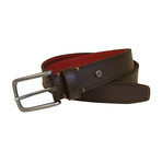 Nash Genuine Leather Saffiano Dress Casual Belt // Brown (40)