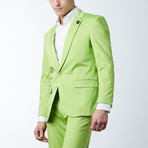 Solid Casual Blazer // Apple Green (XL)