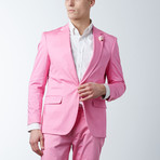 Solid Casual Blazer // Geranium Pink (L)