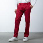 Comfort Fit Casual Chino Pant // Berry (32WX32L)